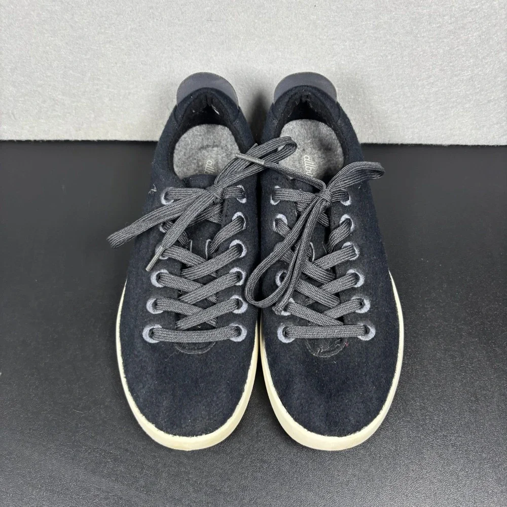 Allbirds Wool Pipers Black Sneakers Womens Size 9 Low Top Comfort Shoes WP W9